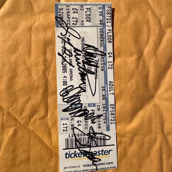 Megadeth Signed Concert Ticket - Picture 3 of 4